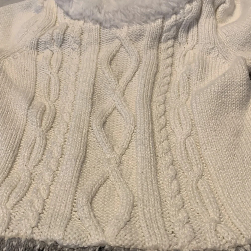 Gymboree girls sweater dress white and black nordic fair isle snowflake 3-6 mo - Picture 2 of 6